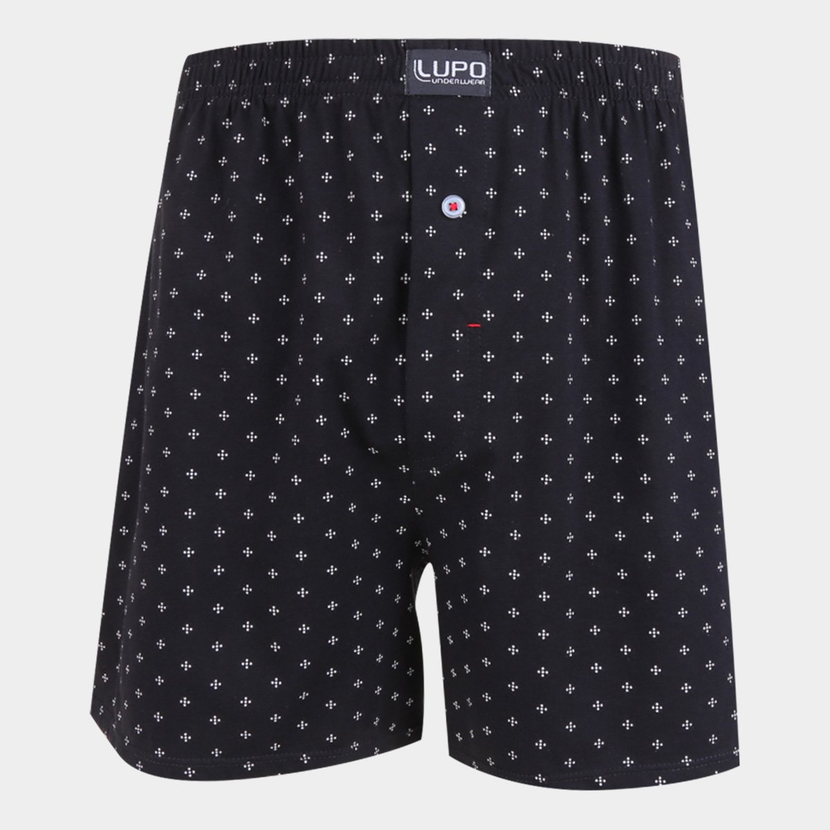 Cueca Samba Canção Lupo Estampada - Preto Menor preço em Cueca Samba Canção Lupo Estampada - Preto