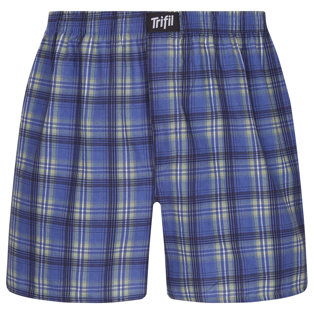 Cueca Samba-Canção Trifil Estampada - Azul Menor preço em Cueca Samba-Canção Trifil Estampada - Azul