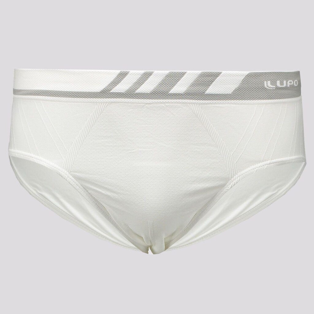 Cueca Slip Lupo Microfibra Sem Costura Branca