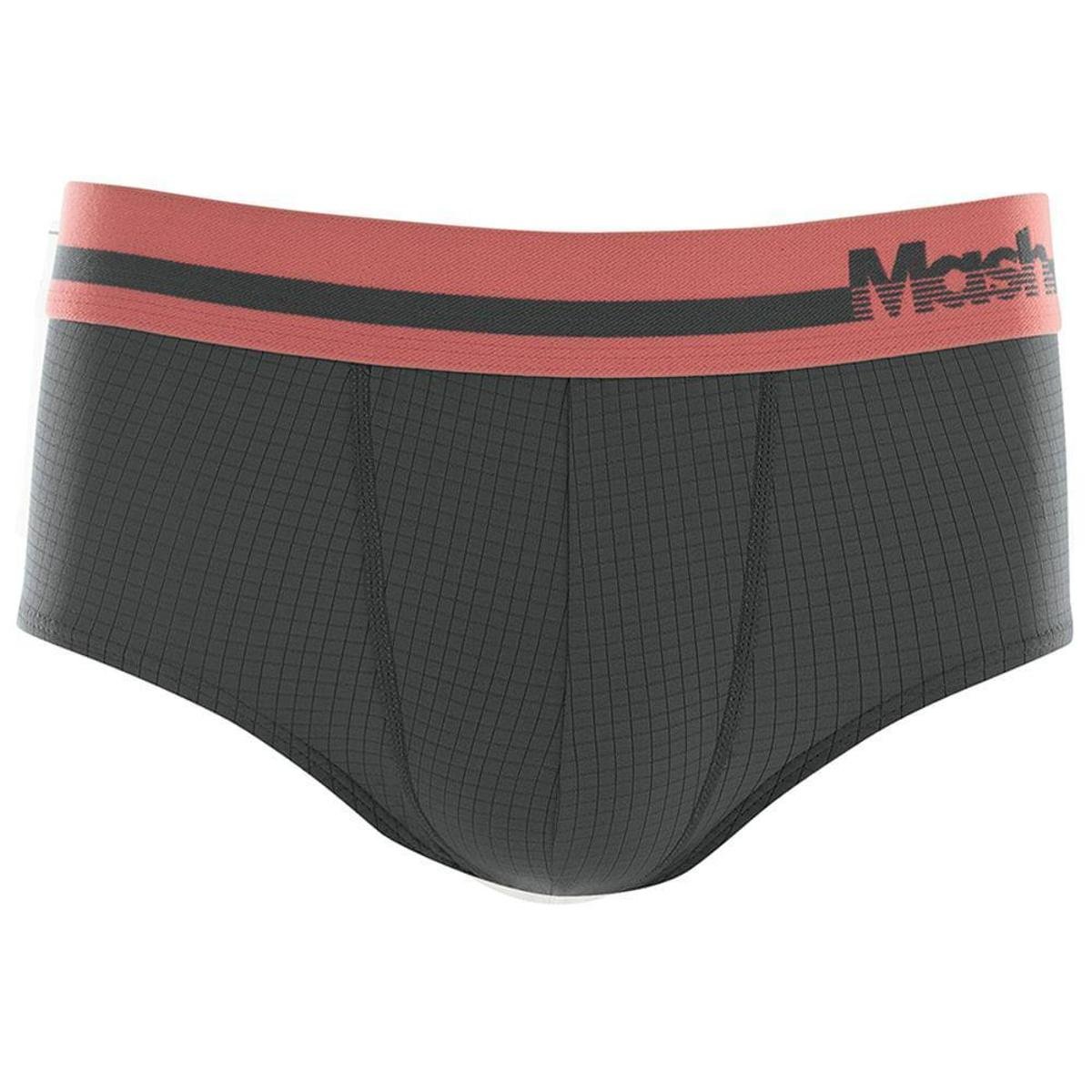 Cueca Slip Mash Masculina Microfibra Active Elástico - Chumbo Menor preço em Cueca Slip Mash Masculina Microfibra Active Elástico - Chumbo