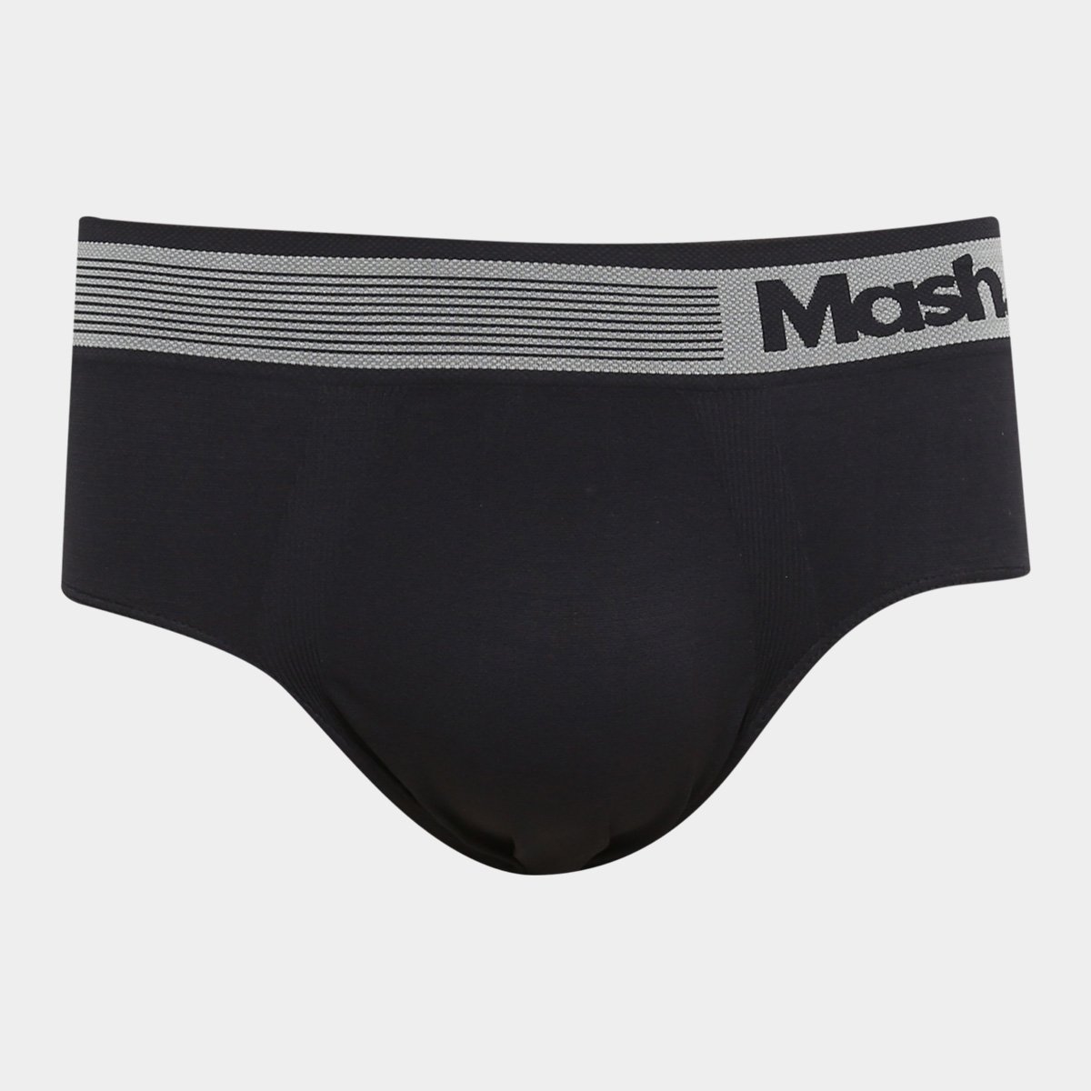 Cueca Slip Mash Microfibra Sem Costura Basica - Preto Menor preço em Cueca Slip Mash Microfibra Sem Costura Basica - Preto