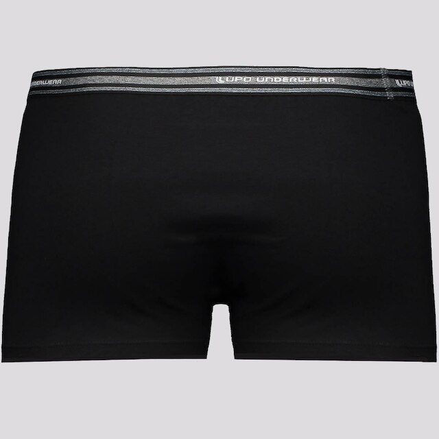 Cueca Sunga Lupo Basic Algodão com Elastano Preta e Cinza