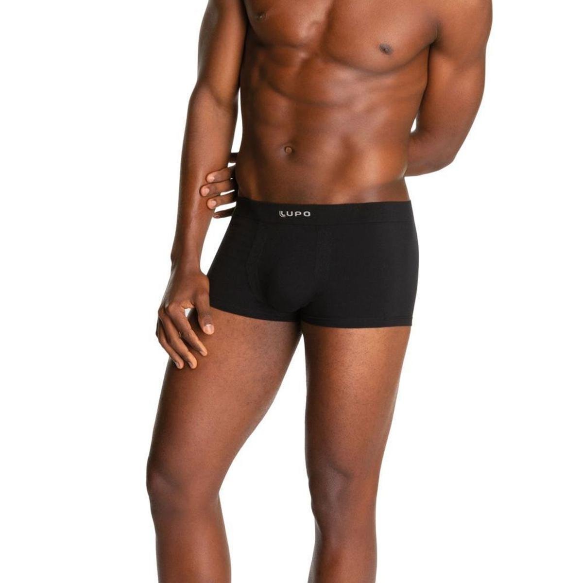 Cueca Sunga Lupo Micromodal Sem Costura - Preto Menor preço em Cueca Sunga Lupo Micromodal Sem Costura - Preto
