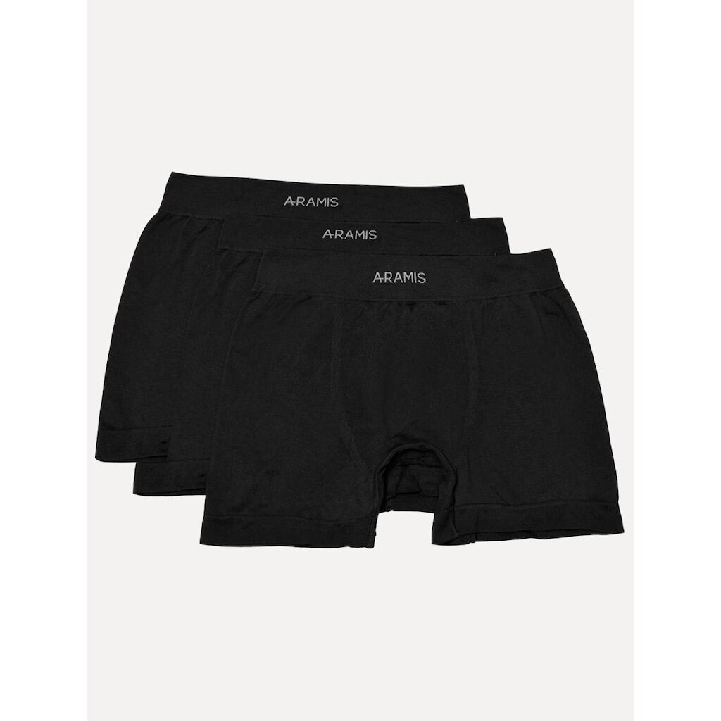 Cuecas Aramis Boxer Sem Costuras Pretas Pack 3UN