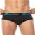 Cuecas slip masculina adulto algodão keeper kit com 3 peças - Preto