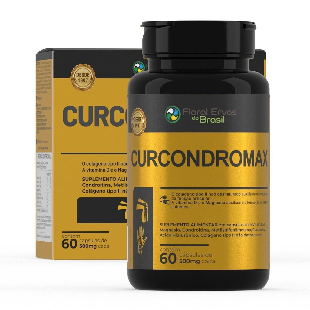 Curcondromax 500mg 60 cápsulas - Floral Ervas