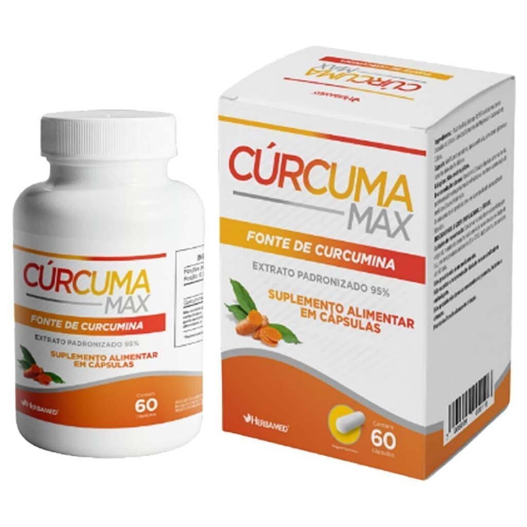Cúrcuma Max - 60 Cápsulas - Herbamed