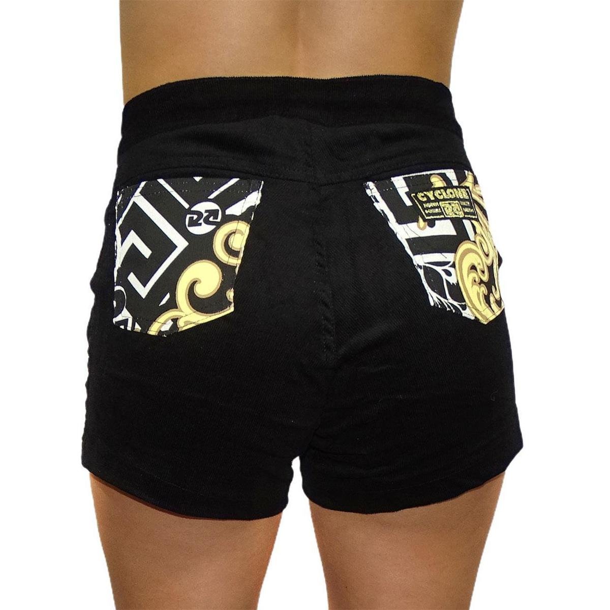 Cyclone Short Feminino Veludo Dubai Style Light AMARELO M/M | Zattini