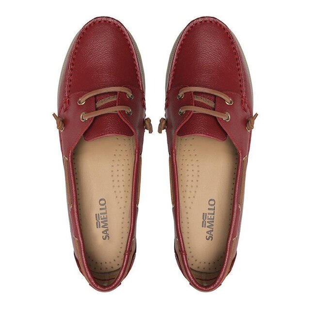 Deckshoes Feminino Ascoli Bolonha Vermelho