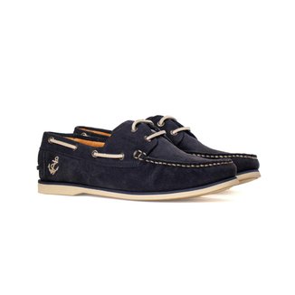 Deckshoes Masculino Phoenix Camurca N.navy Blue Samello