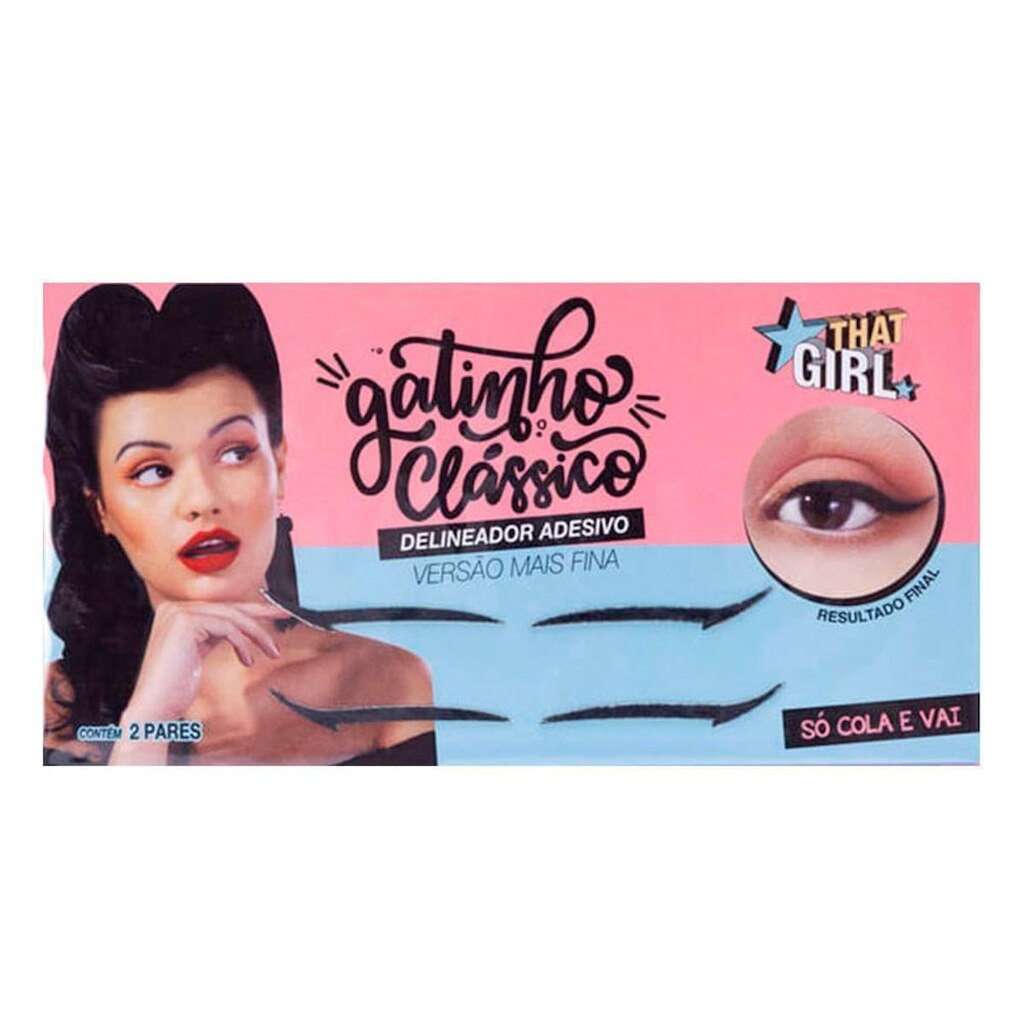 Deliniador Adesivo That Girl – Gatinho Clássico 2 Pares