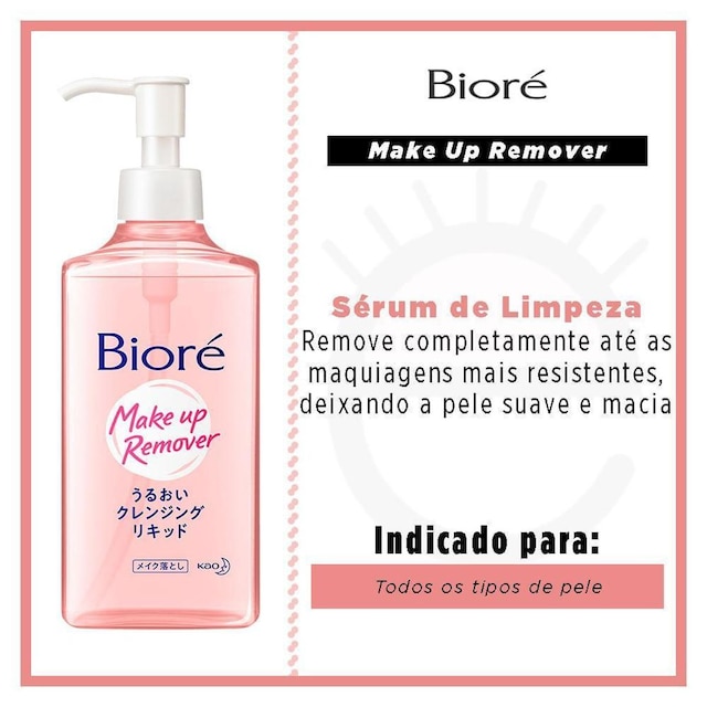 Demaquilante Facial Bioré Sérum de Limpeza 50 FPS 230ml