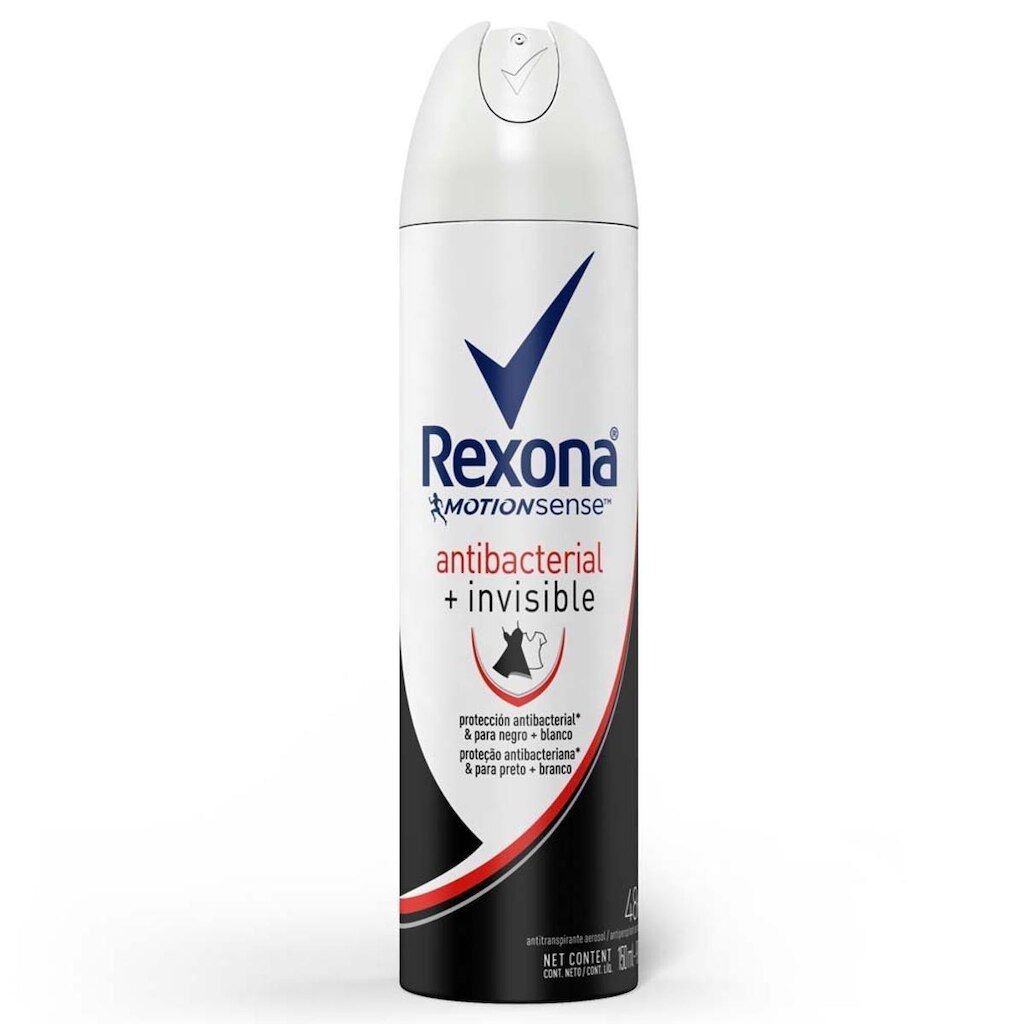 Desodorante Aerosol Rexona Antibacterial Invisible Feminino 150ml