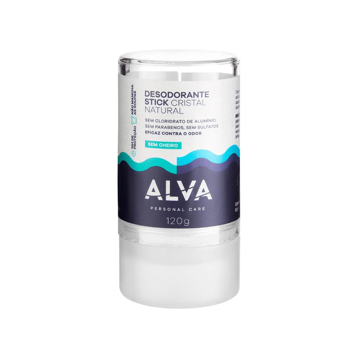 Desodorante Alva Stick Kristall Sensitive 120g Menor preço em Desodorante Alva Stick Kristall Sensitive 120g