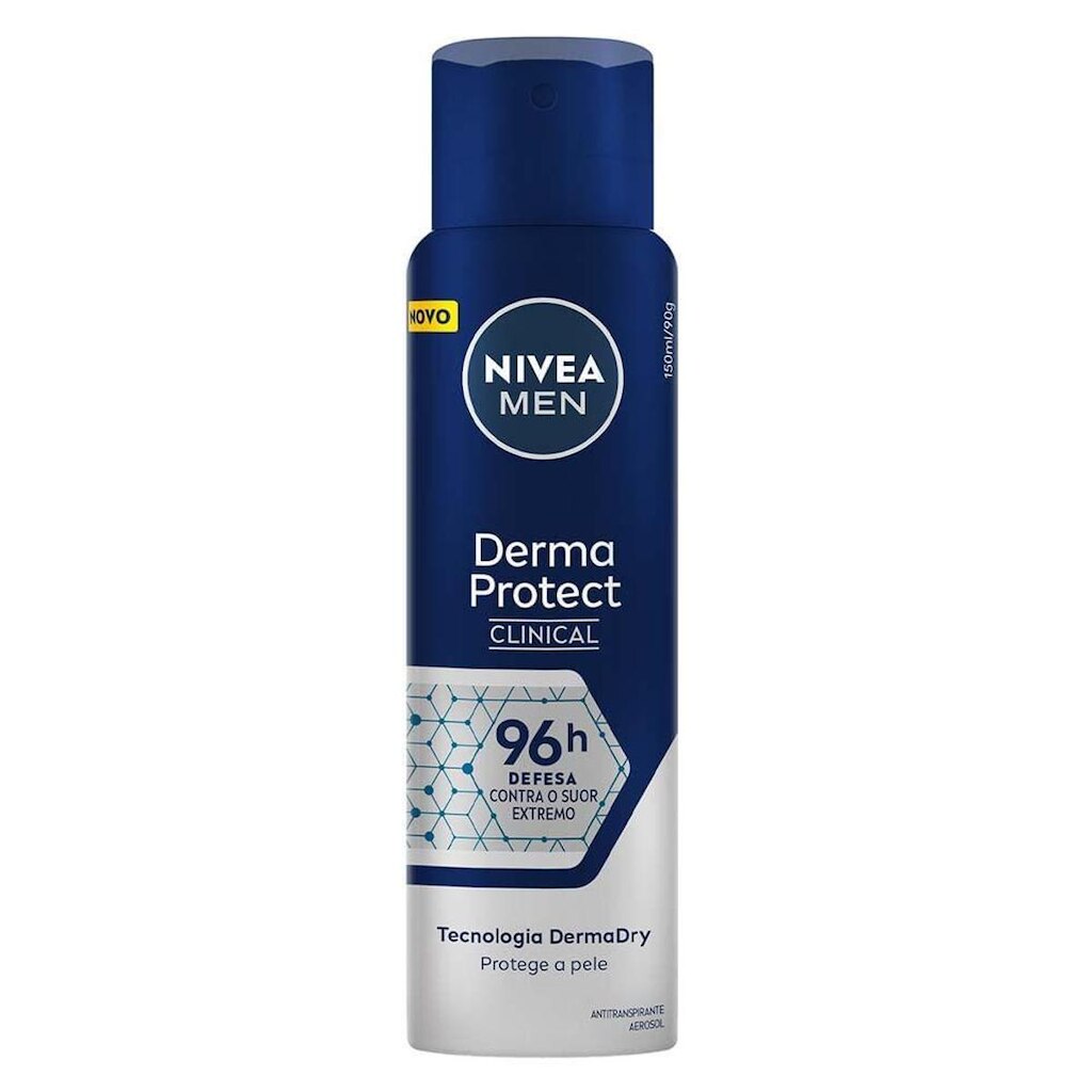 Desodorante Antitranspirante Aerosol Masculino Nívea Derma Protect Clinical 150ml