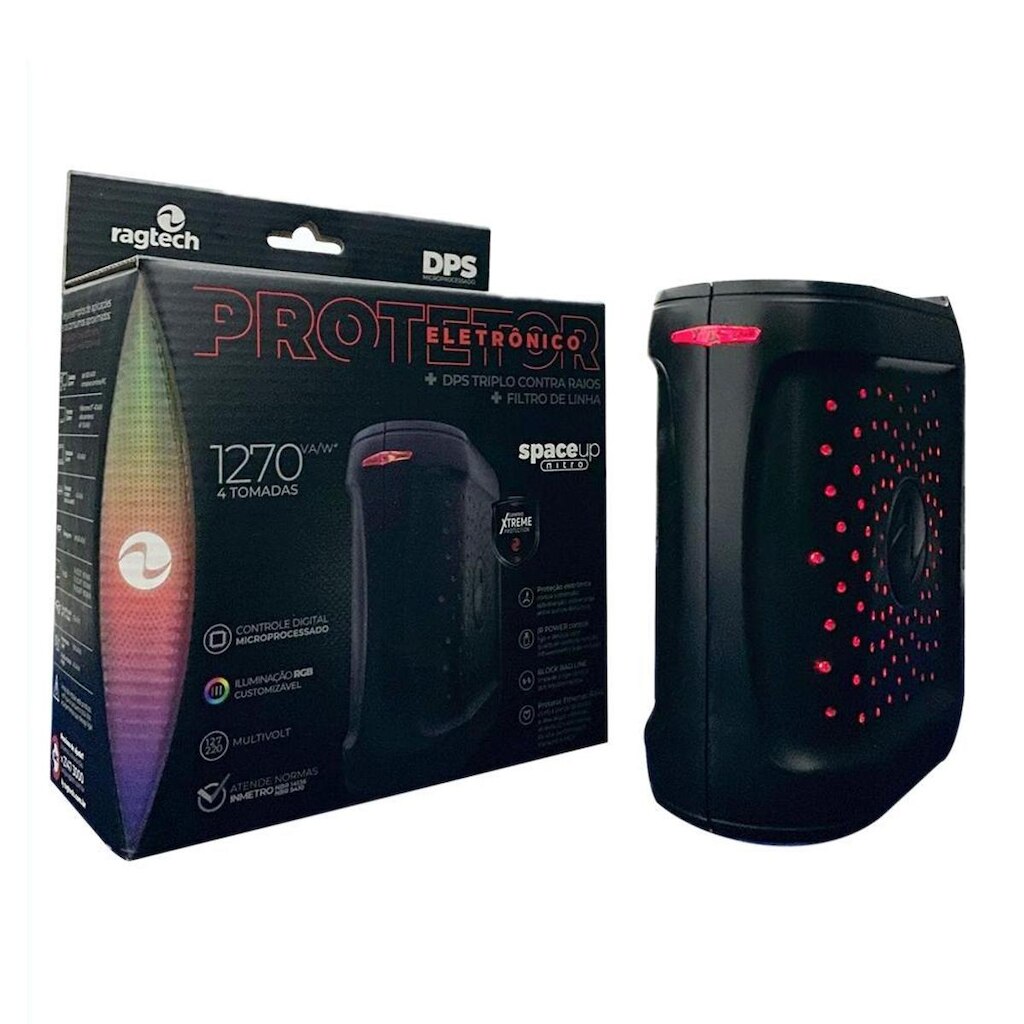 Dispositivo Protetor Contra Surtos Ragtech, DPS Space Up Nitro, Classe III, Microprocessado