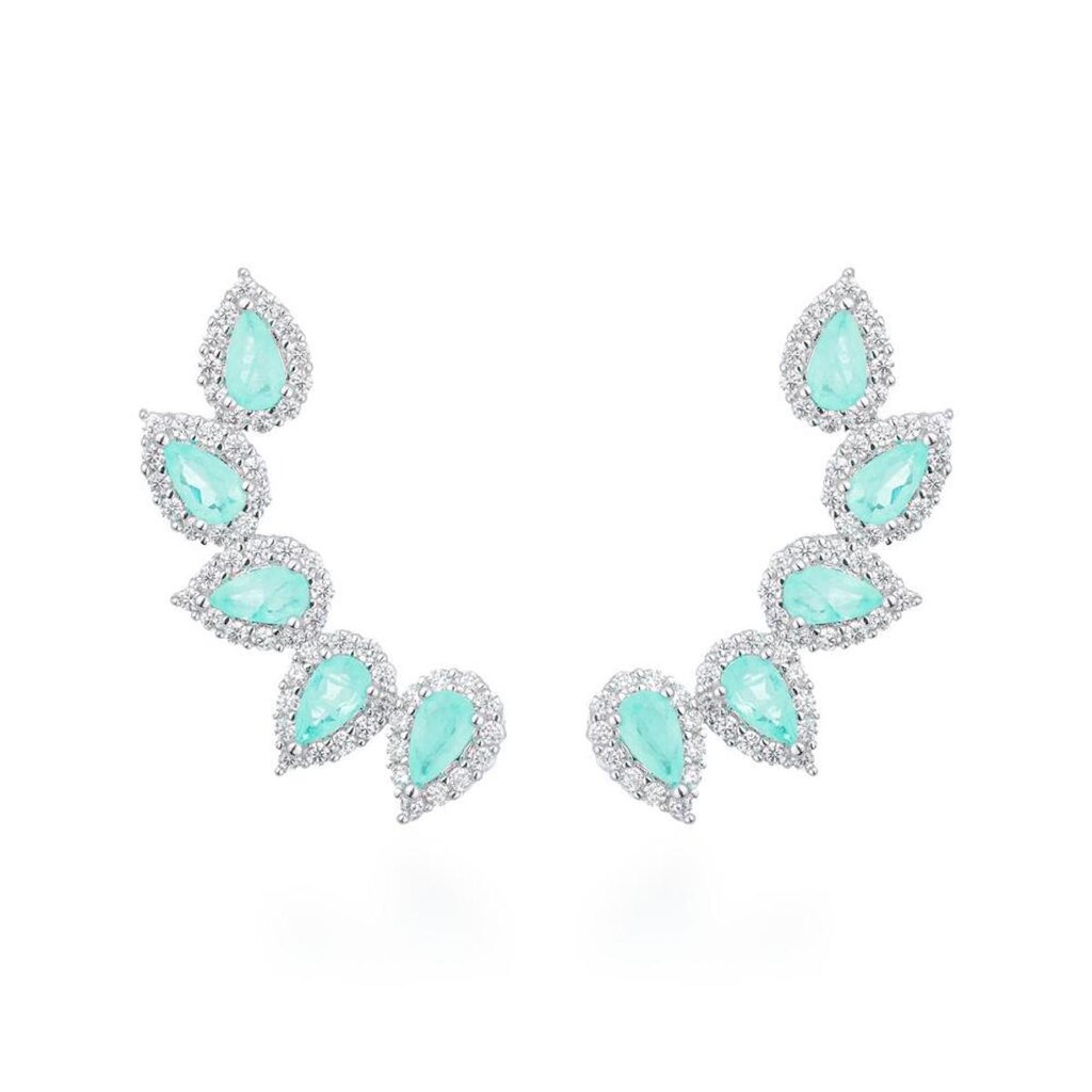 Ear Cuff Gotas Esmeralda Colombiana