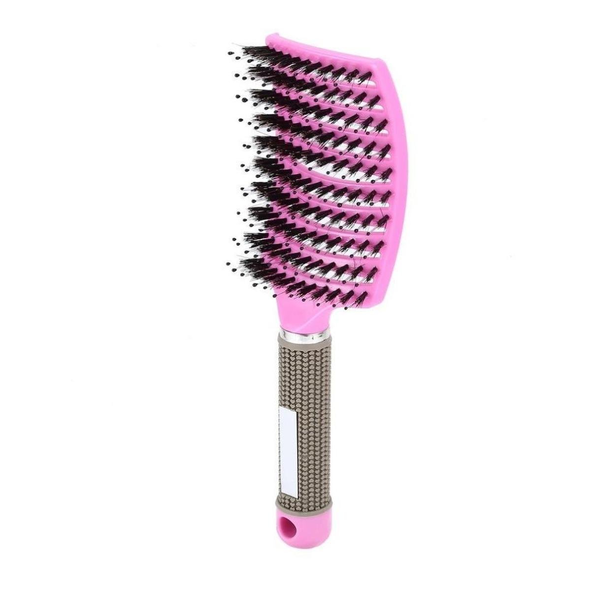 Escova de Cabelo Raquete Vazada Profissional Desembaraça Cabelo - Rosa é ruim? Escova de Cabelo Raquete Vazada Profissional Desembaraça Cabelo - Rosa é boa?