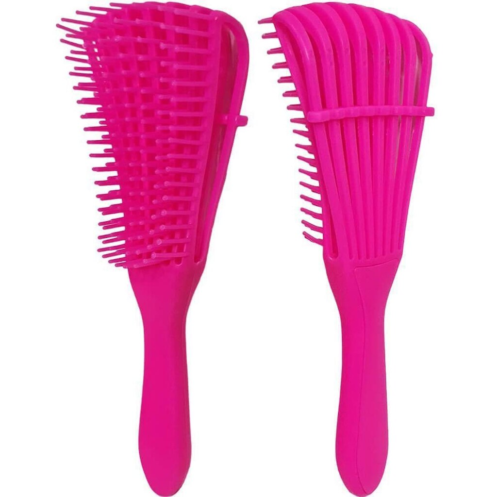 Escova Polvo Desembaraçante Cerdas Ajustáveis Pink
