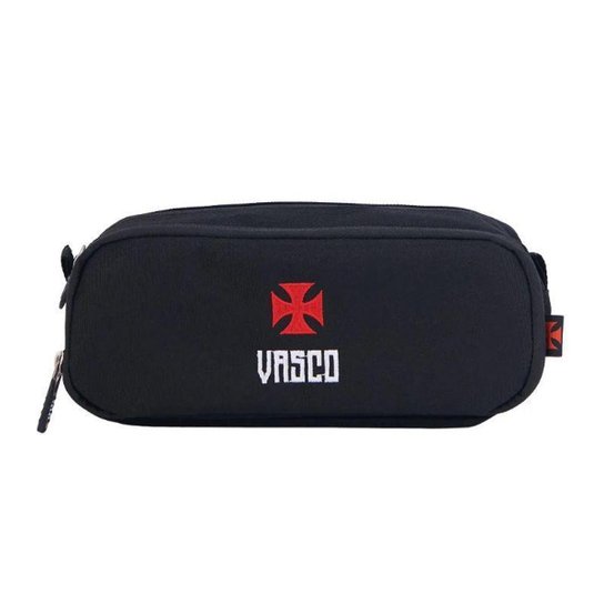 Estojo Bolsinha Escolar Duplo P02 Esportivo Vasco Oficial Licenciado - Ref 16520