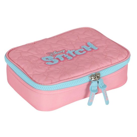 Estojo Box Escolar Stitch Bordado Original Luxcel