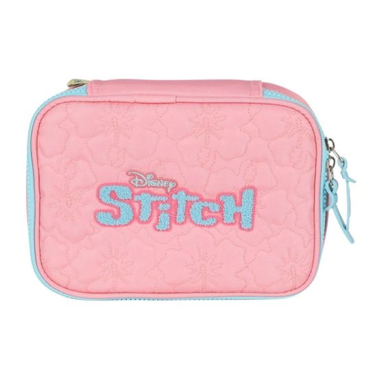 Estojo Box Escolar Stitch Bordado Original Luxcel
