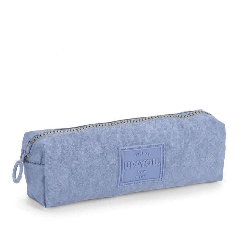 Estojo Escolar 1 Divisória Crinkle Azul Claro Up4You Luxcel