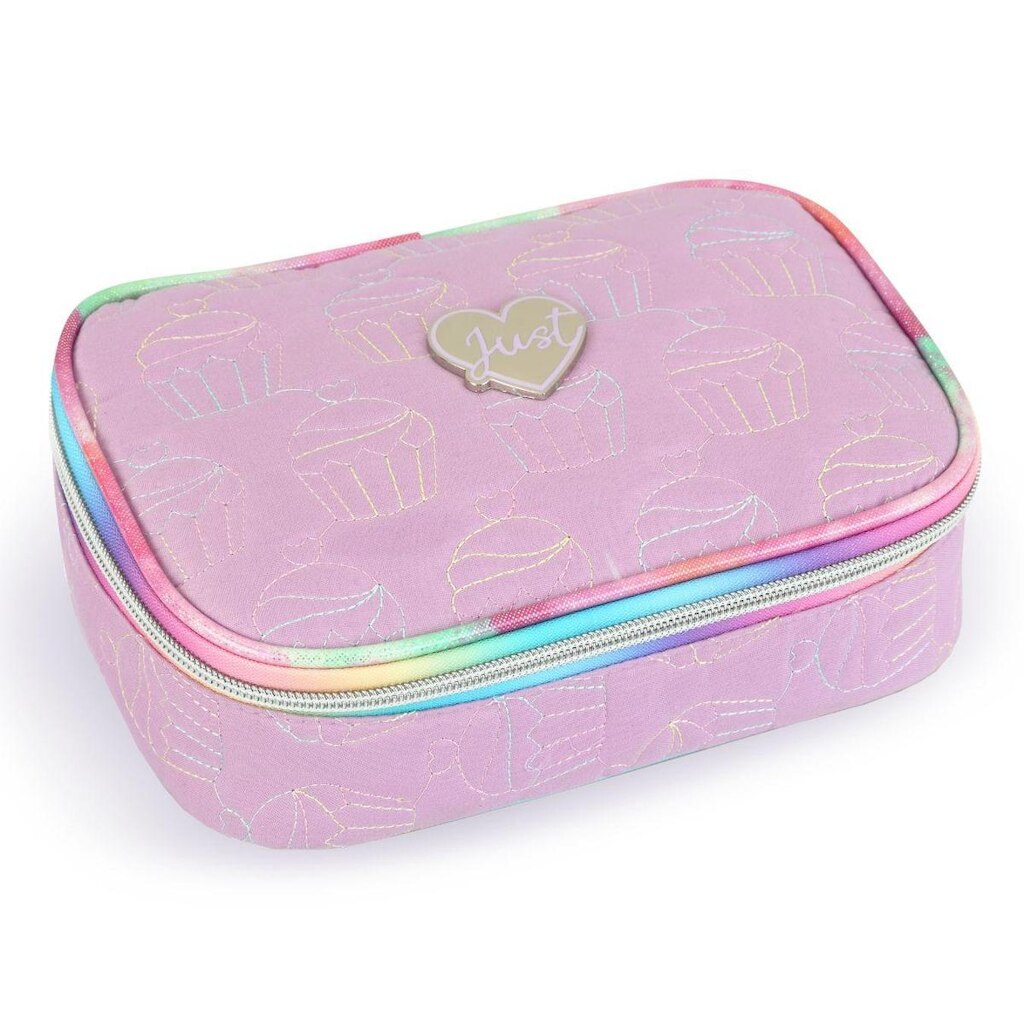 Estojo Escolar Box Bolsinha 100 Pens Menina Bordado Cupcake