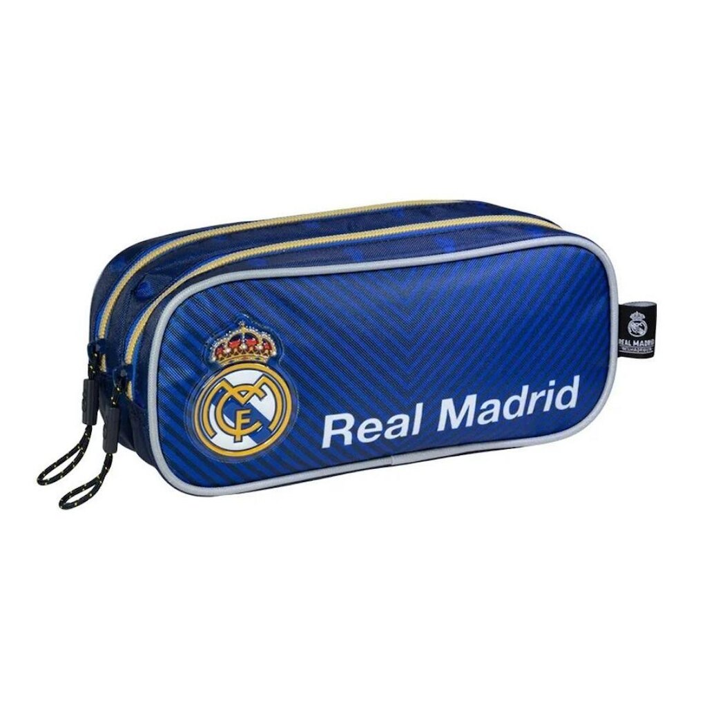 Estojo Escolar Duplo Futebol Real Madrid Xeryus