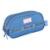 ESTOJO ESCOLAR JUVENIL TRIPLO STITCH DISNEY ORIGINAL LUXCEL - Azul