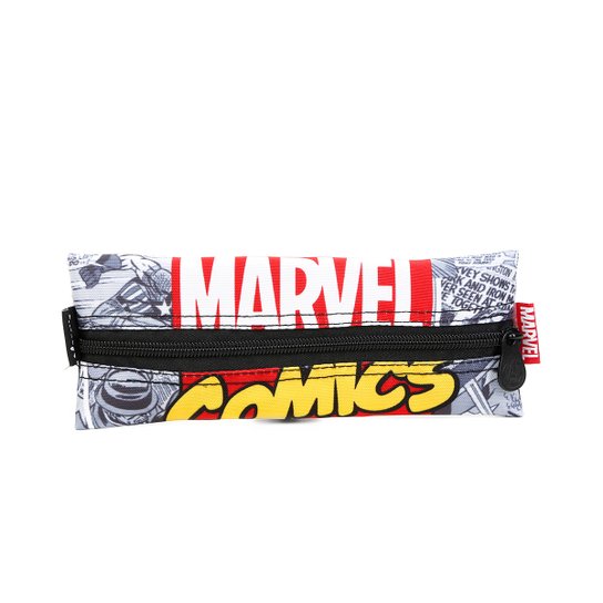 Estojo Escolar Xeryus Marvel Comics - Cinza