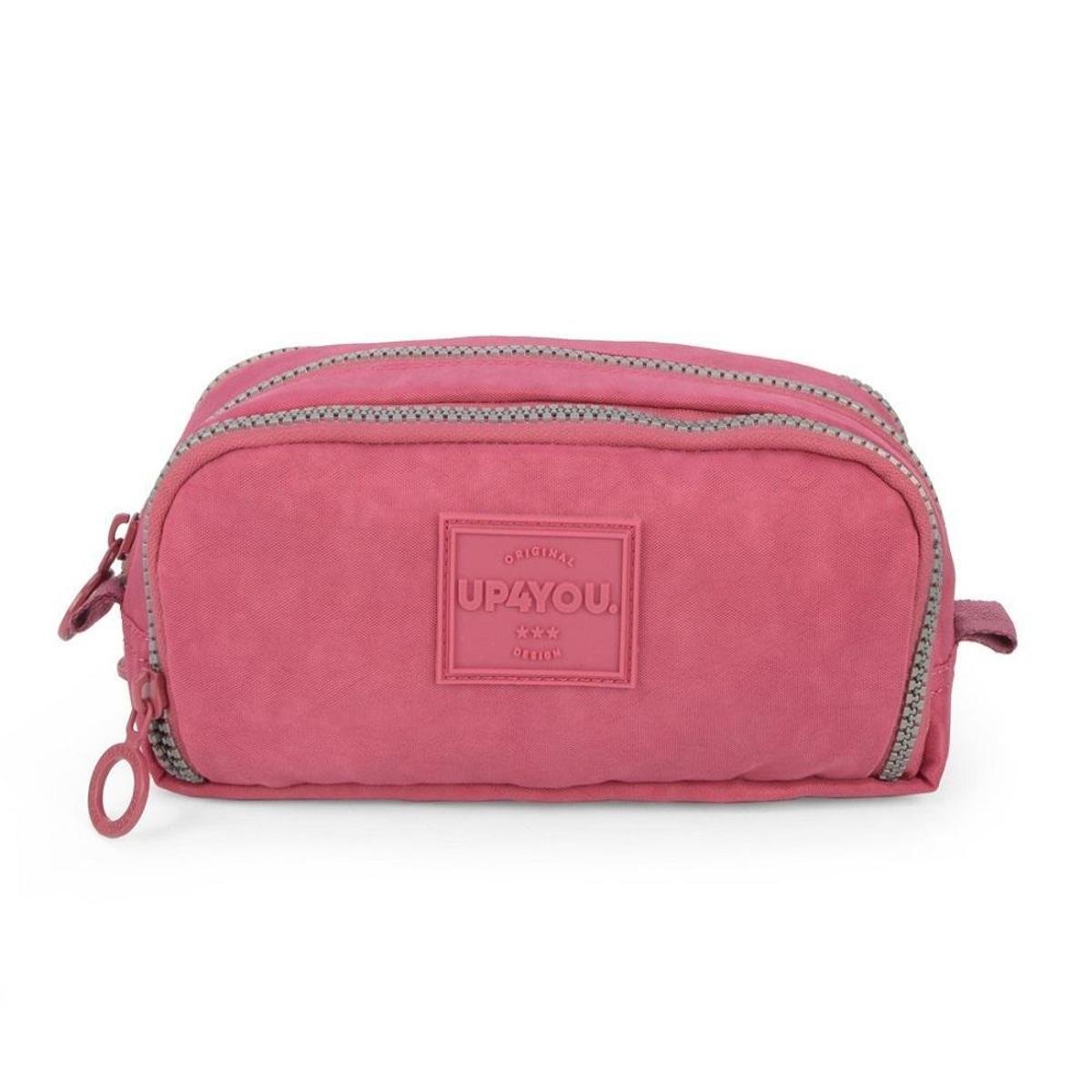 Estojo Triplo Escolar Juvenil Up4you - ET40768 - Vermelho Menor preço em Estojo Triplo Escolar Juvenil Up4you - ET40768 - Vermelho