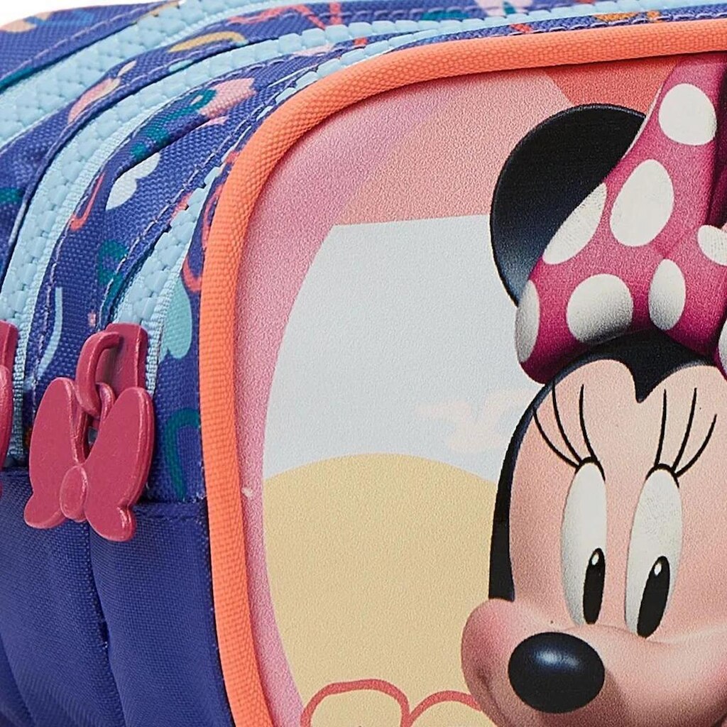 Estojo Triplo Escolar Minnie Aloha 13235