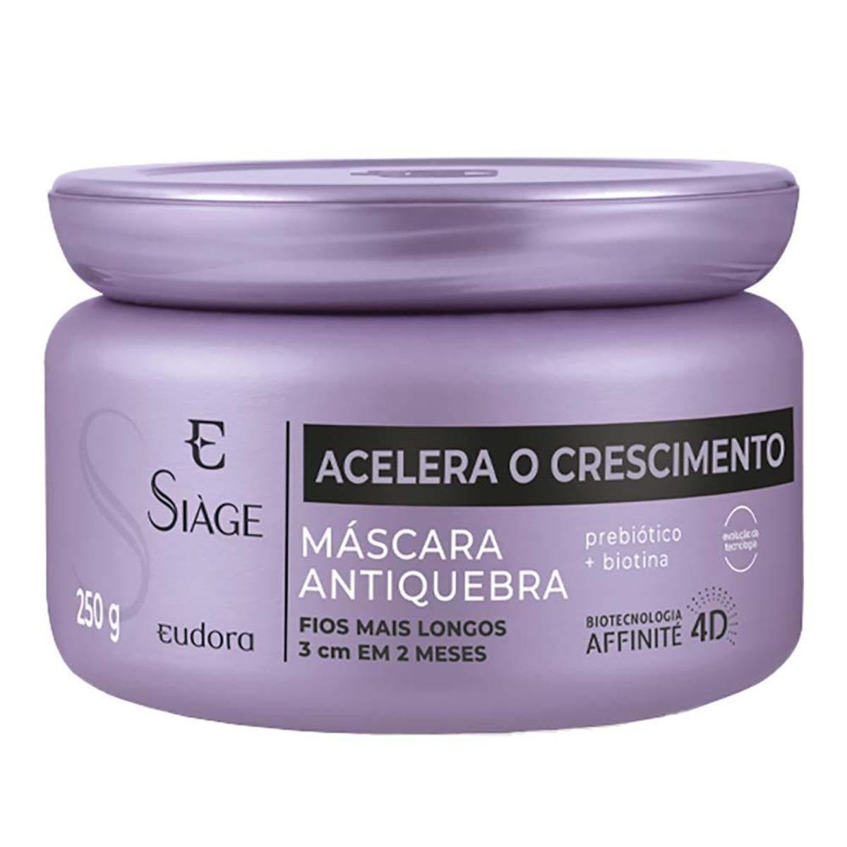 Eudora Siàge Acelera o Crescimento Máscara 250g Menor preço em Eudora Siàge Acelera o Crescimento Máscara 250g