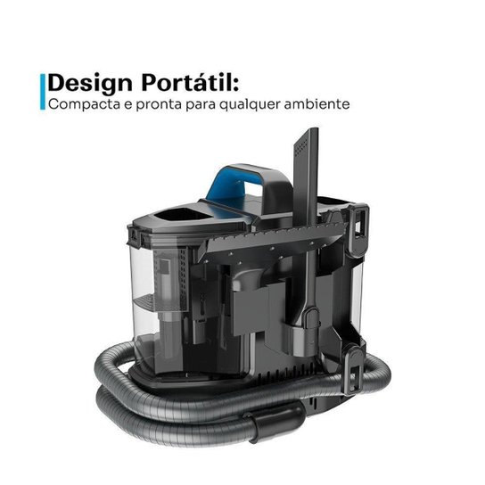 Extratora de Sujeira KABUM! smart Fiber Pro Pulveriza Esfrega e Extrai Autolimpeza 220V KSEL020