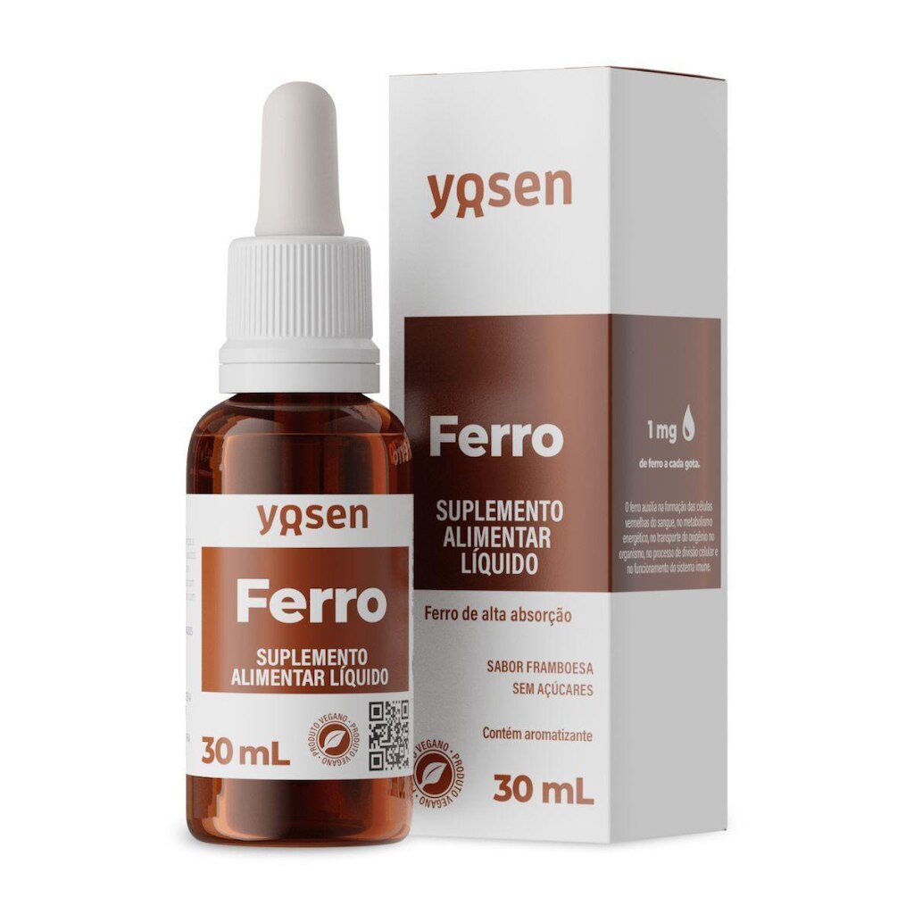 Ferro Ydrosolv em Gotas 30ml - Yosen