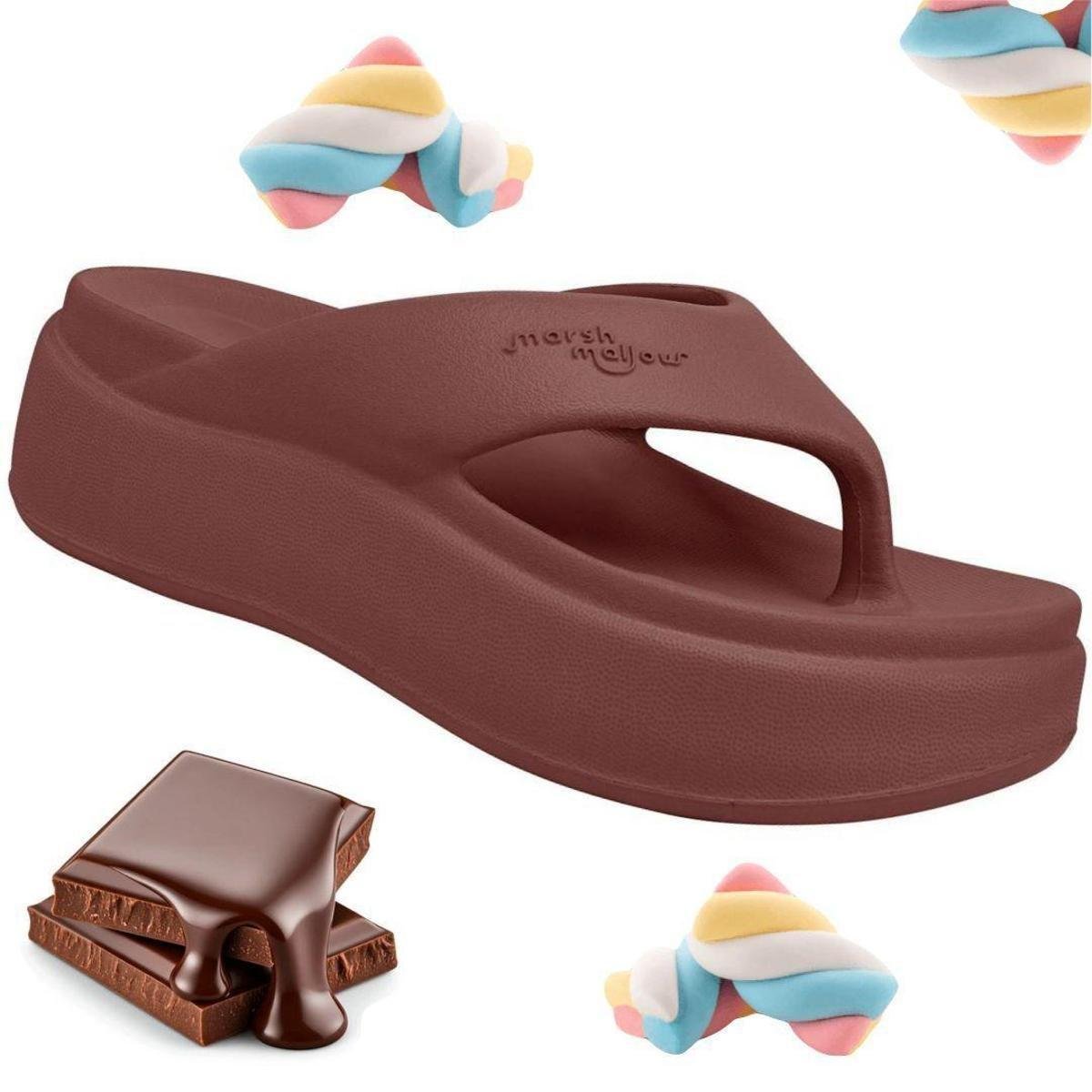 Flatform Chinelo Alto Piccadilly Marshmallow EVA Ultra Leve Menor preço em Flatform Chinelo Alto Piccadilly Marshmallow EVA Ultra Leve