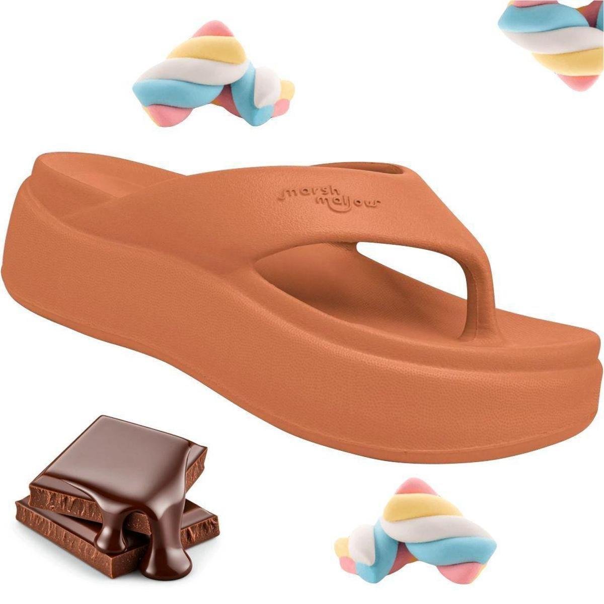 Flatform Chinelo Alto Piccadilly Marshmallow EVA Ultra Leve Menor preço em Flatform Chinelo Alto Piccadilly Marshmallow EVA Ultra Leve