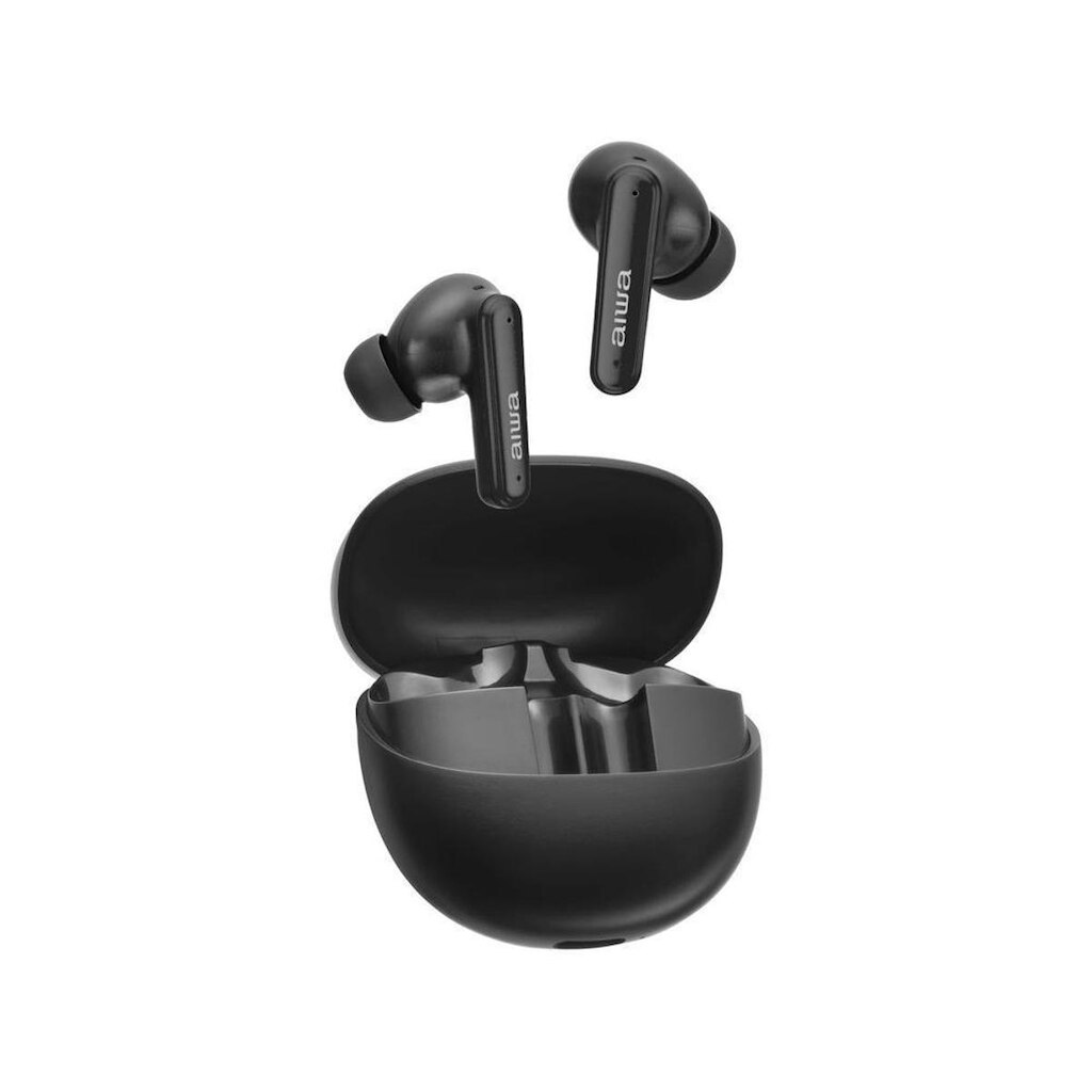 Fone de Ouvido Bluetooth Aiwa Eardbud AWS-EB-04-B com Microfone com Cancelamento de Ruído