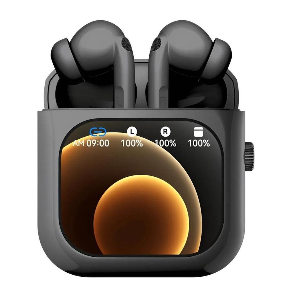 Fone de Ouvido Bluetooth Aurafit X6, ANC, 4GB memória, Tradução IA, 36h, Tela TFT 2,01" HD, APP