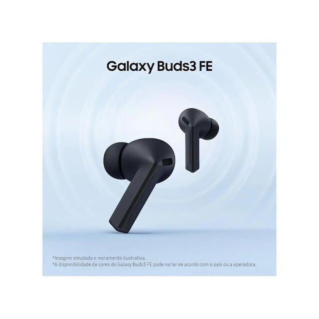Fone de Ouvido Samsung Buds3 FE com Microfone Cancelamento Ativo de Ruído Esportivo