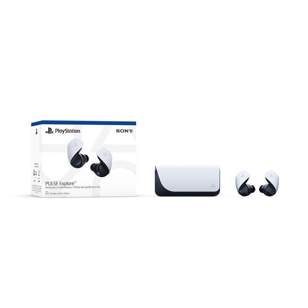 Fone de Ouvido Sem Fio Gamer Sony Pulse Explore, Bluetooth, Cancelamento de Ruído