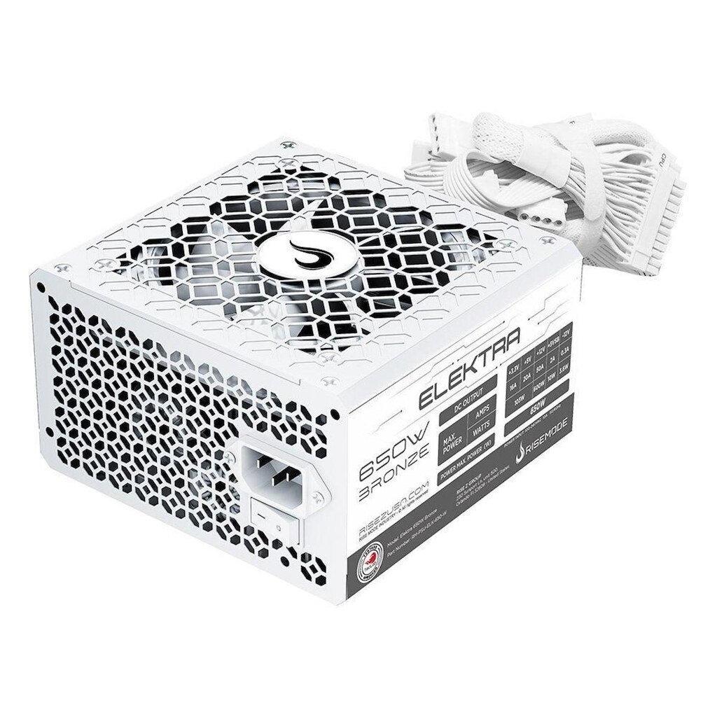 Fonte Gamer Rise Mode Elektra, 650W, Bronze, PFC Ativo, - RM-PSU-ELK-650-W