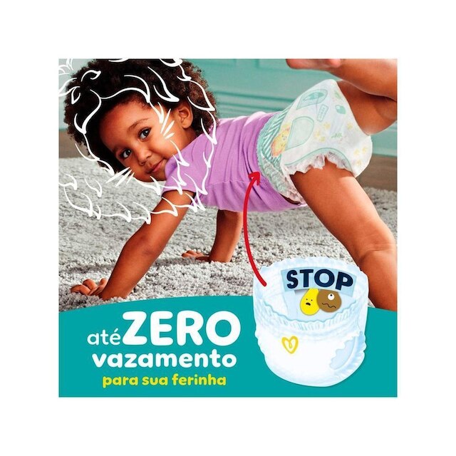 Fralda Calça Pampers Pants Ajuste Total