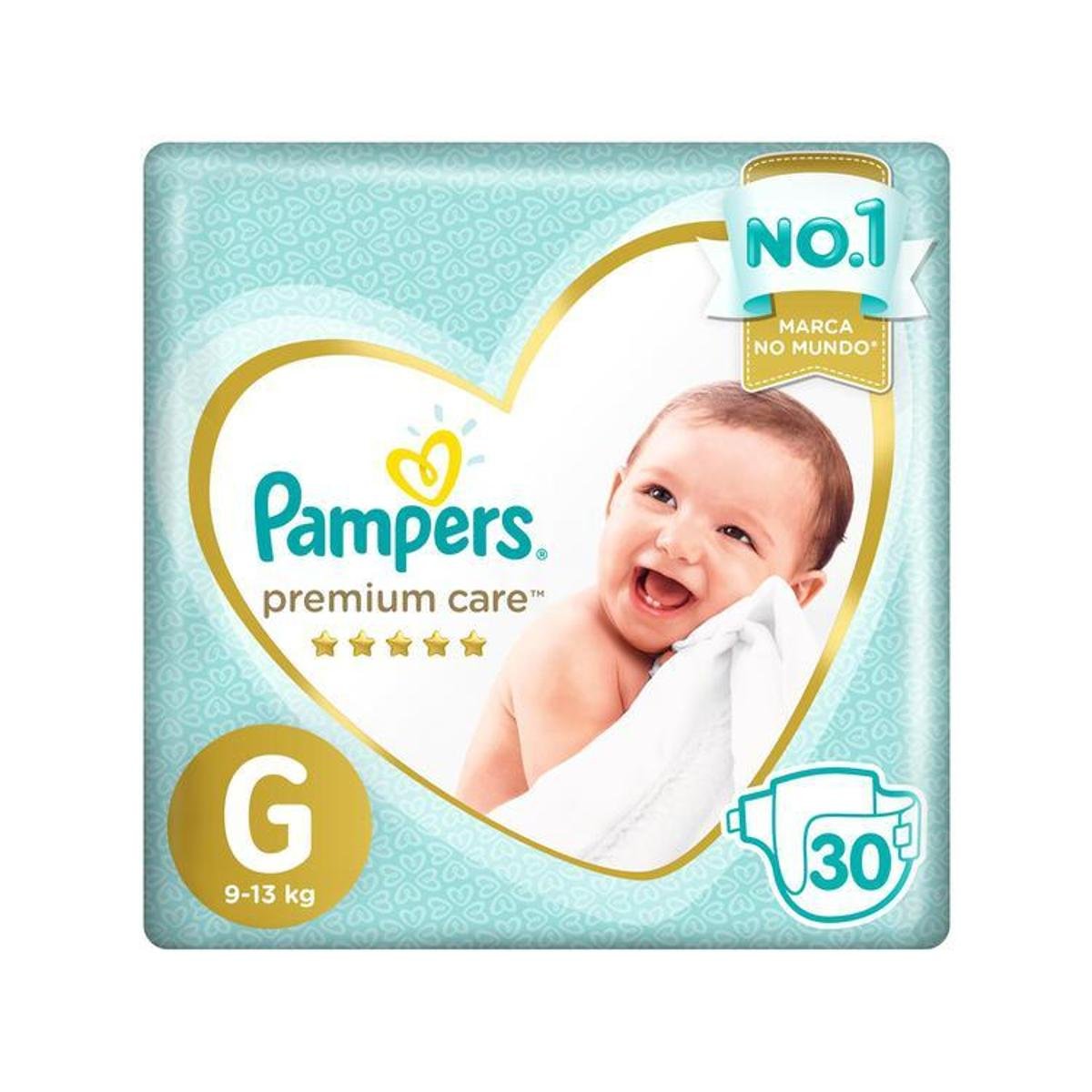 Fralda Pampers Premium Care G 9 a 13kg - Verde é ruim? Fralda Pampers Premium Care G 9 a 13kg - Verde é boa?