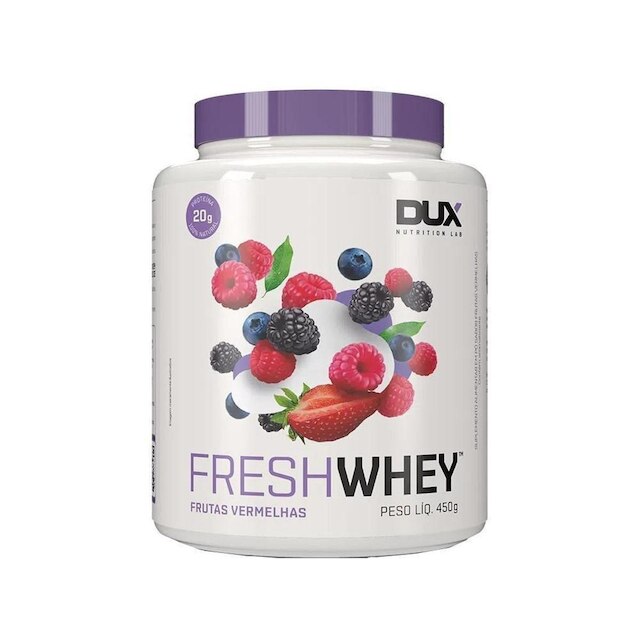 Fresh Whey 3w Conc. Isolado Hidrolisado Frutas Vermelhas 450g - Dux Nutrition