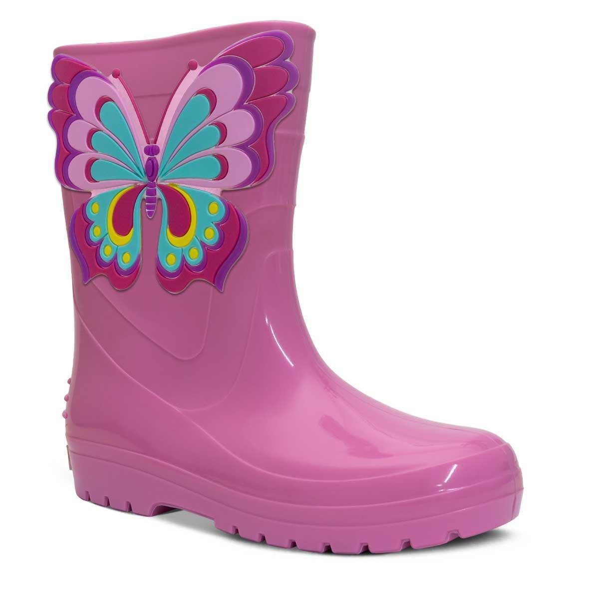 Galocha Infantil Feminina 25ao32 Bota Chuva Borboleta Zattini