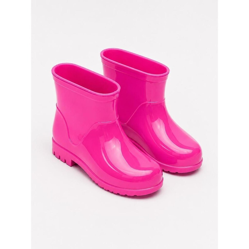Galocha Infantil Feminina Impermeável Antiderrapante Pink