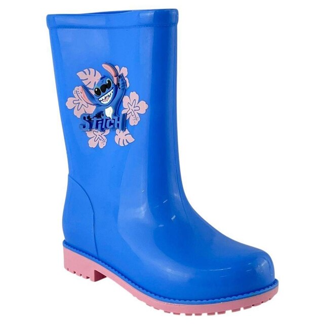 Galocha Infantil Grendene Stitch Azul Rosa 23325