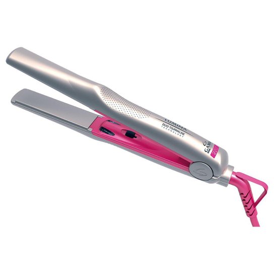 Gama Italy Prancha Lumina Duo Tourmaline Bivolt - Prata+Pink